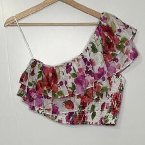 Floral off the shoulder top